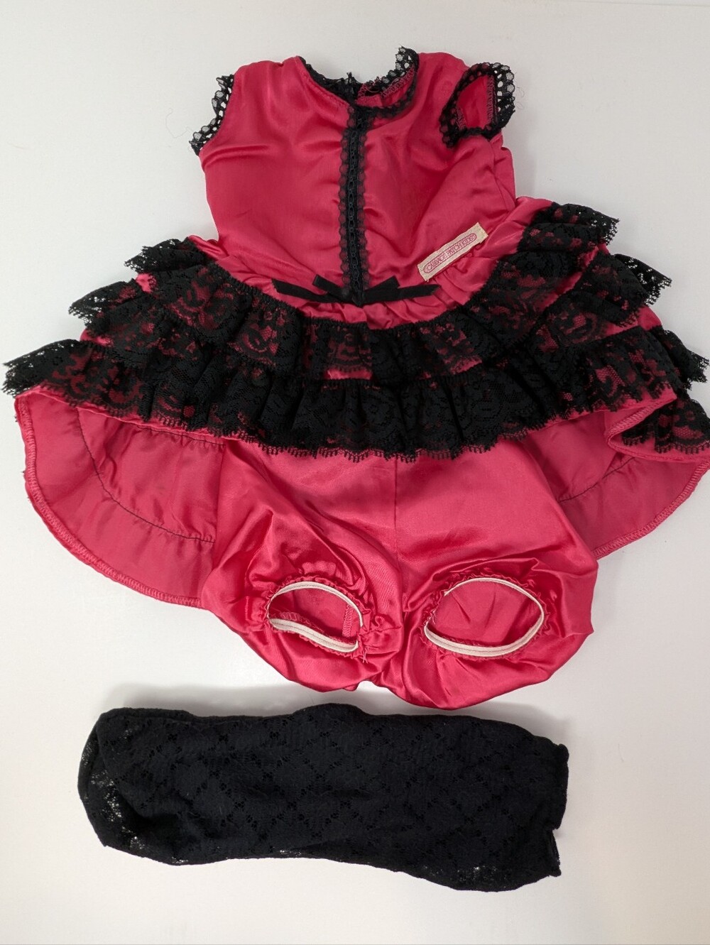 Cabbage Patch Kid Doll Spain World Traveler Dress Bloomers Black Tights